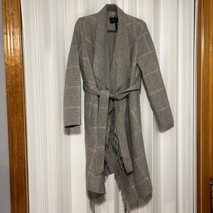 BCBG belted wool coat size M